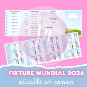 FIXTURE MUNDIAL EDITABLE CANVA