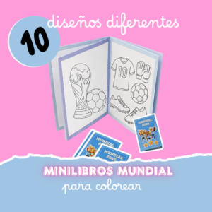 Minilibros para colorear mundial