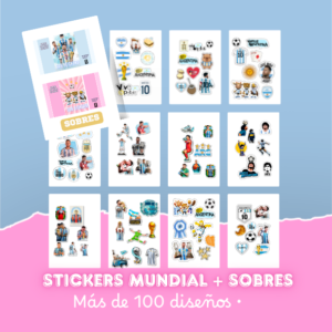 Stickers mundial + sobres (+ DE 100 DISEÑOS)