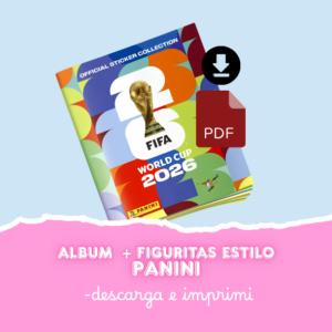 Kit Imprimible Álbum Figuritas Mundial 2026 Estilo Panini