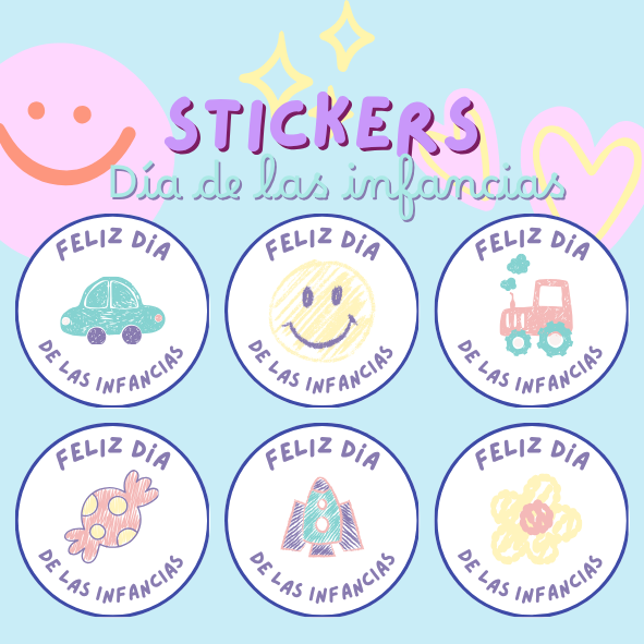 BANNERS TIENDA infancia (2) 24 Diseños de Stickers para el Día de las Infancias | Archivo Digital PDF